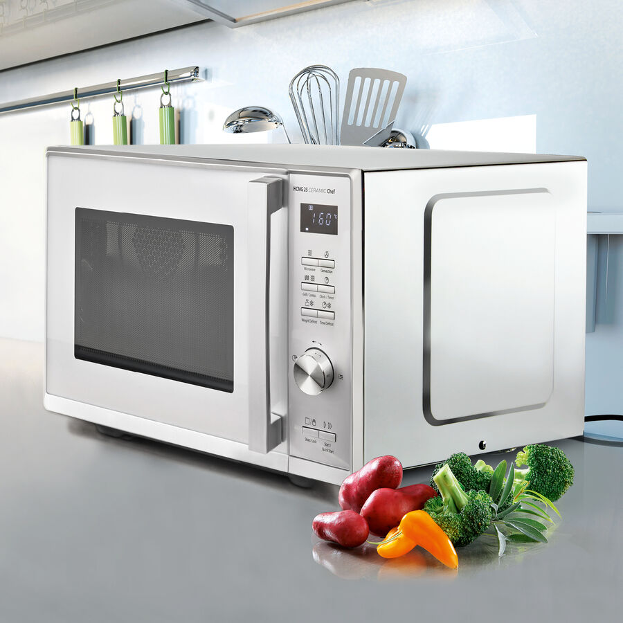 Einbau Mikrowelle Mit Heißluft Und Grill Ohne Drehteller Backofen-Innovation: Großraum-Mikrowelle, Heißluft, Grill ohne