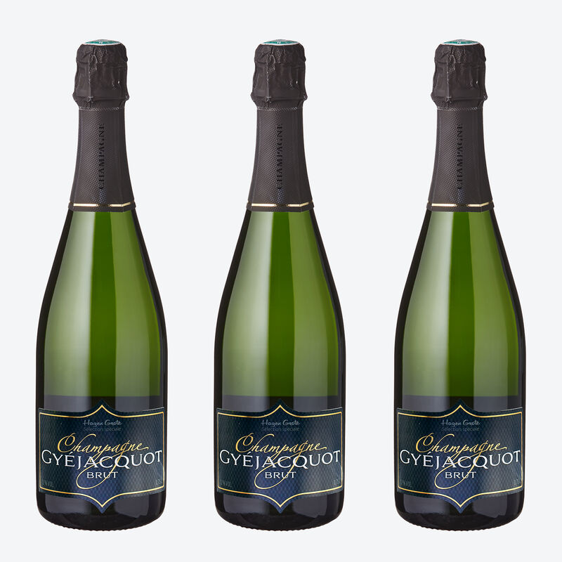3er-Set: Champagner für Kenner, elegant und feinperlig