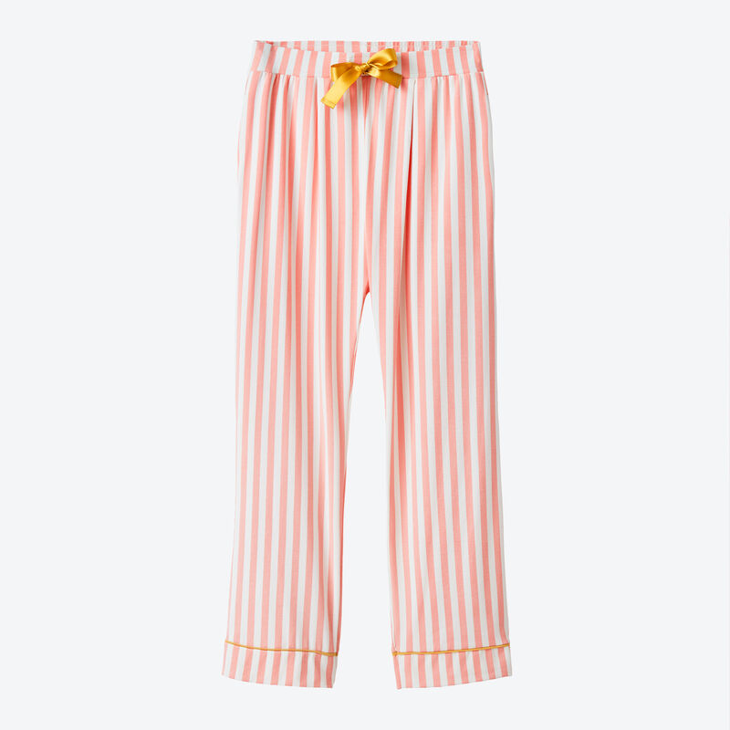 Klassisch gestreifte Pyjama-Hose mit optimalem Tragekomfort Bild 2