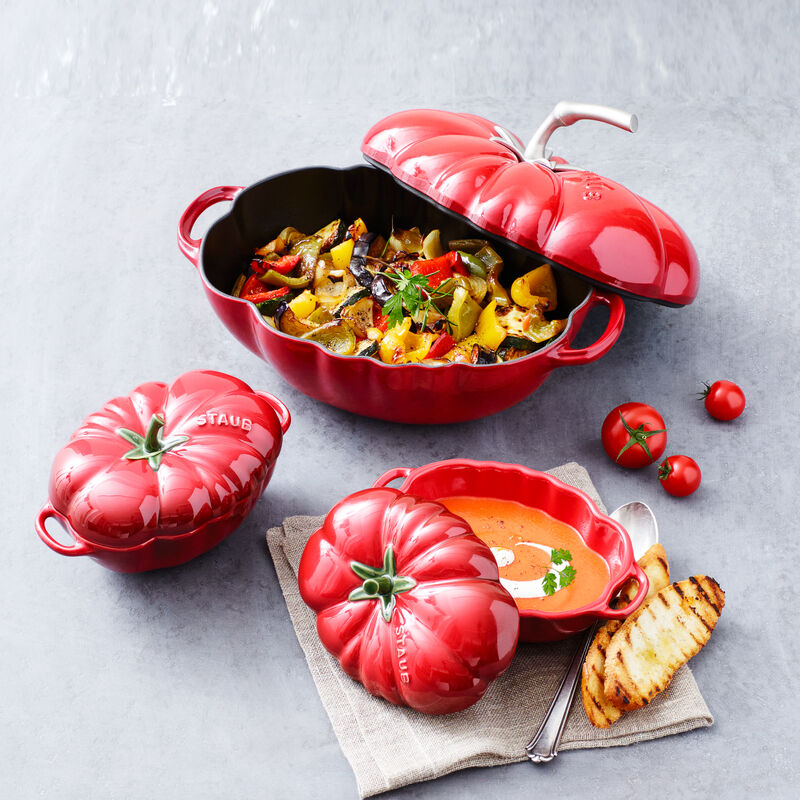 Staub Keramiktopf in dekorativer Tomatenform Bild 2
