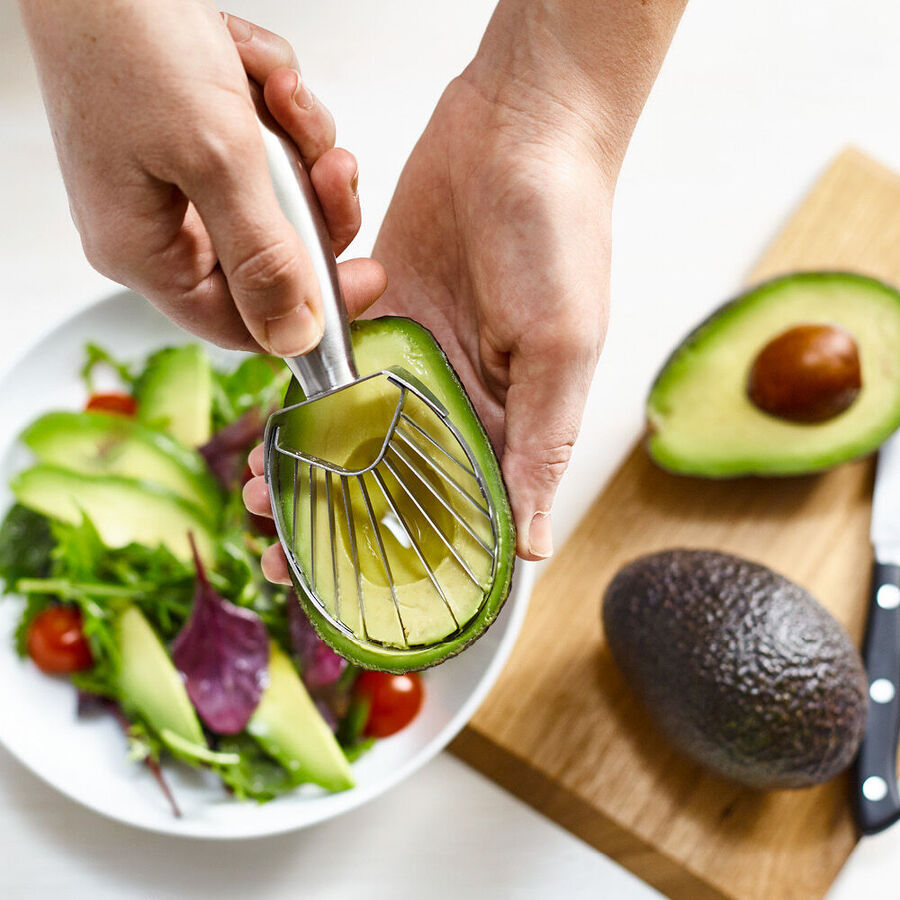 Avocado-Schneider: 9 wunderbar gleichmige Scheiben mit einem Schnitt Bild 3