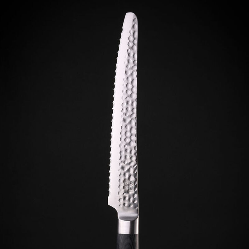 Japanisches Präzisions-Brotmesser mit handgehämmerter Klinge für professionelles Arbeiten Bild 2