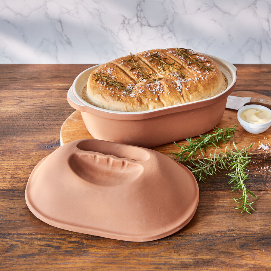 Terracotta-Backform fr perfekte Braten, Backwaren, Auflufe Bild 2