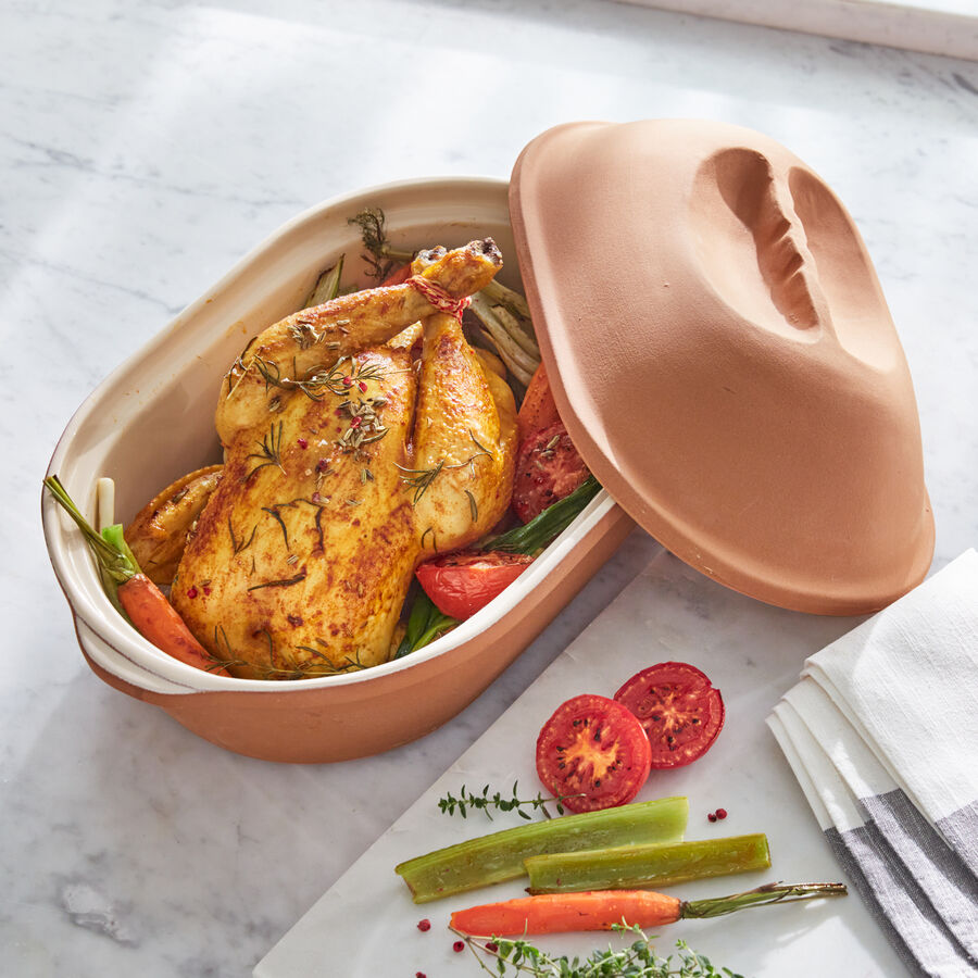 Terracotta-Backform fr perfekte Braten, Backwaren, Auflufe Bild 3