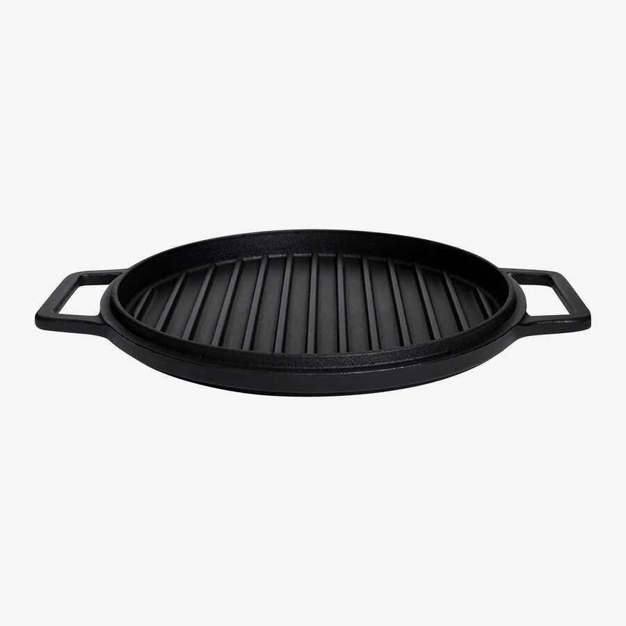 4-in-1 Multifunktionaler Gusstopf:  Kochen, braten, grillen, backen Bild 4