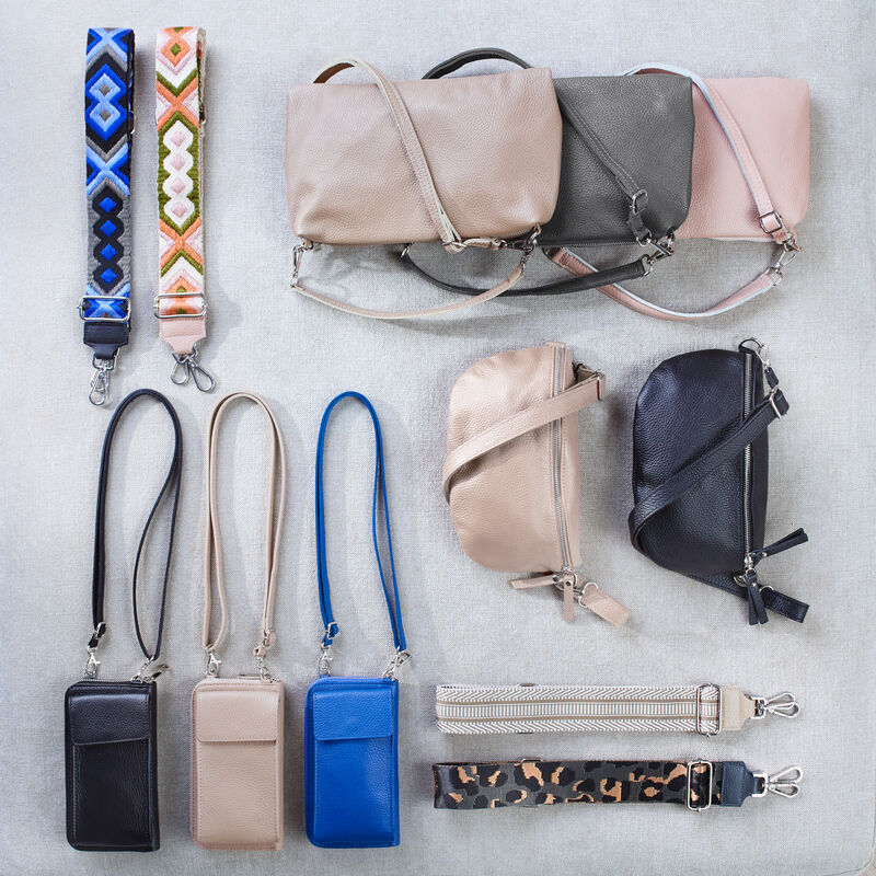 Schicke Handytasche mit Geldbrse aus weichem Leder, Hfttasche, Handtasche, Tasche, Bauchtasche Bild 3