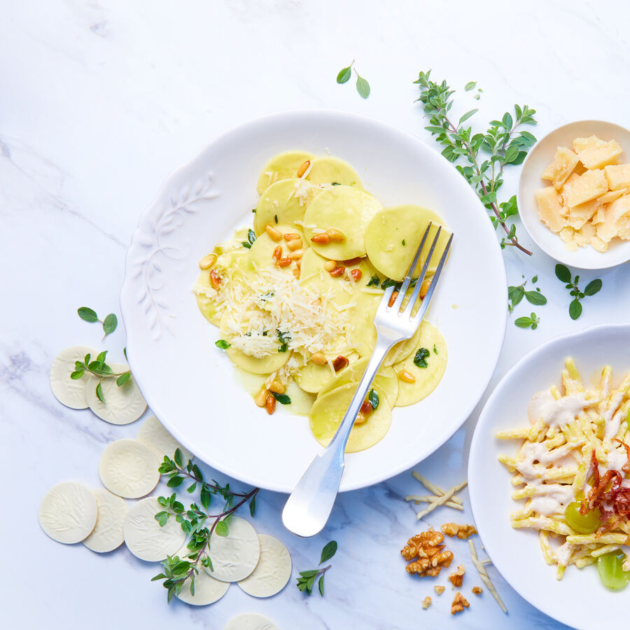 Klassische ligurische Pasta: Croxetti, Nudeln, italienische Pasta Bild 2