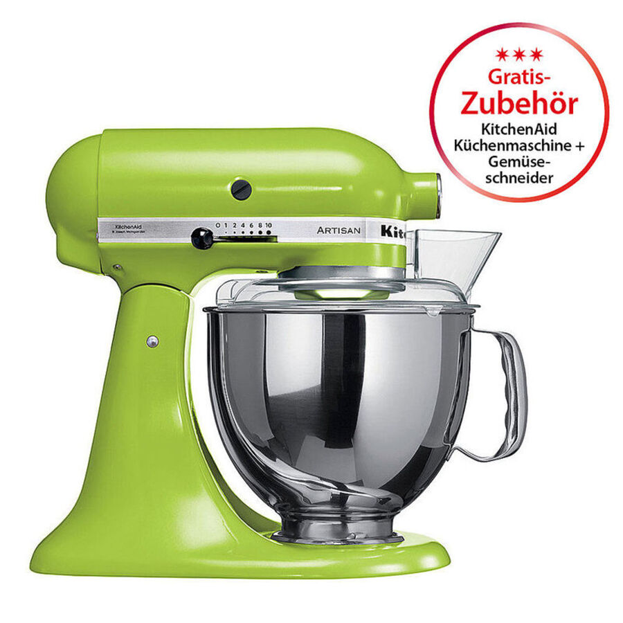 Manufacturer's Warranty One reason the KitchenAid Artisan 5-qt. stand mixer is such a favorite is the wide range of available KitchenAid attachments for even more versatility in the kitchen. For instance, you might want to give the KitchenAid ravioli maker a try if your family likes fresh pasta with a homemade filling.