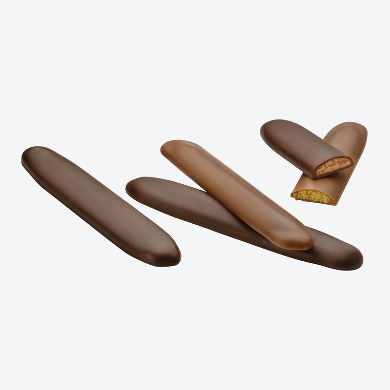 Bonette: Zartschmelzende Schokolade umhüllt feinste Pistaziencreme, Milchschokolade, Pistazie, Schokolade Bild 3
