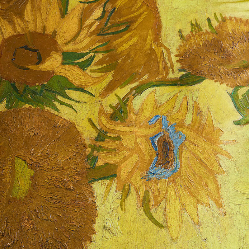 Luxurise Satin-Bettwsche mit van Gogh Sonnenblumen Bild 2