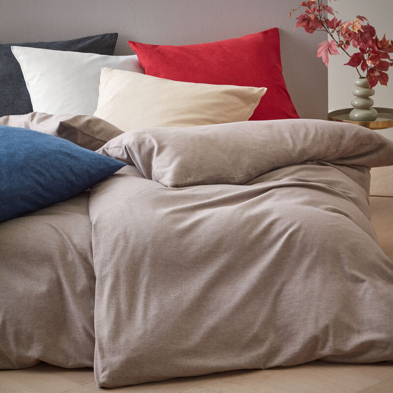 Elegante Flanell-Bettwsche mit gewebtem Fischgrt-Muster, Bettbezug, Bettlaken, Kissenbezug, Bettzeug, Bild 2