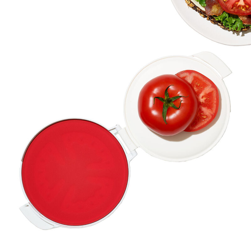Mit flexibler Silikonhaube Tomaten besser frisch halten Bild 2