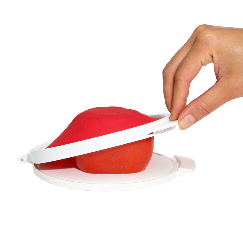 Mit flexibler Silikonhaube Tomaten besser frisch halten Bild 3
