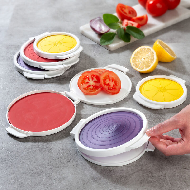Mit flexibler Silikonhaube Tomaten besser frisch halten Bild 4