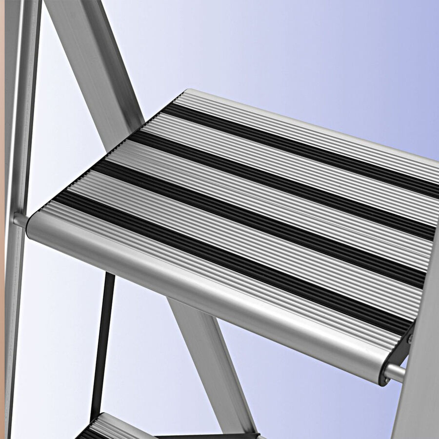 2-Stufen Sicherheitsleiter- standsicher, superleicht, ultraflach Bild 4