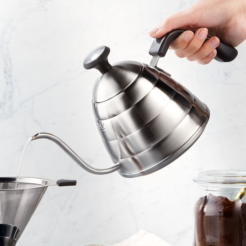Schwanenhals-Wasserkocher mit Temperaturanzeige zur professionellen Kaffeezubereitung von Hand Bild 2