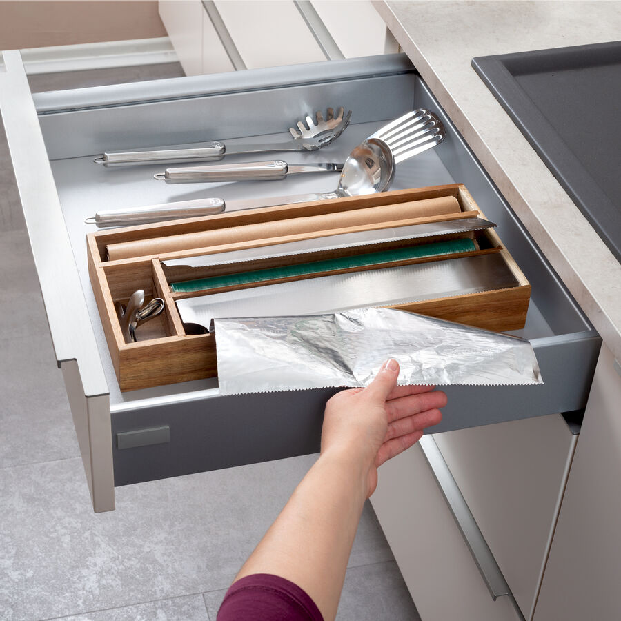 Folienspender-Einsatz: Folien bequem aus der Schublade heraus abreien Bild 2