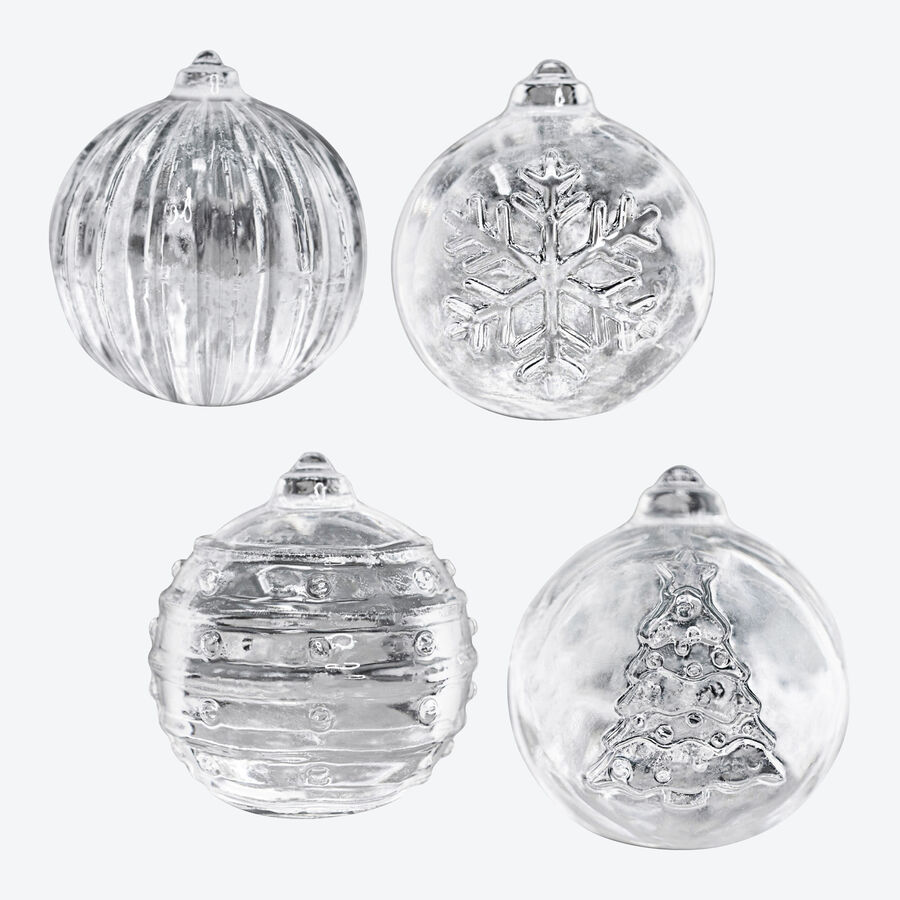 Eiskugelformer: Groe winterliche Eis-Christbaumkugeln fr attraktive Cocktails Bild 3