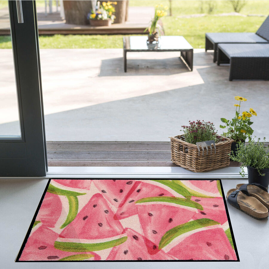 Kchen-Spezialmatte im sommerlichen Design schont Bden und Gelenke Bild 2