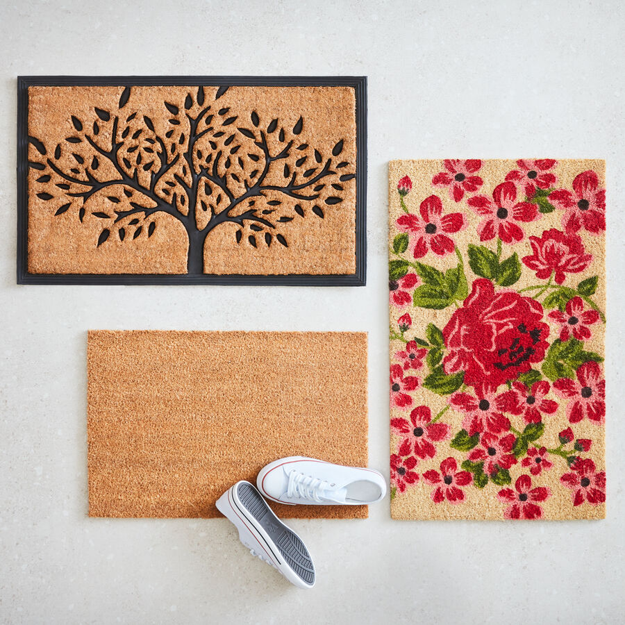 Suzu Kokos-Fußmatte 39x59 Cm - Extra Dick & Rutschfest Für Innen & Außen