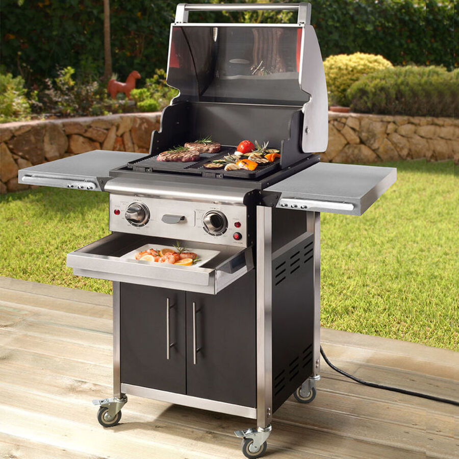 Patentierter Elektrogrill mit 2 Temperaturzonen Hagen Grote Shop