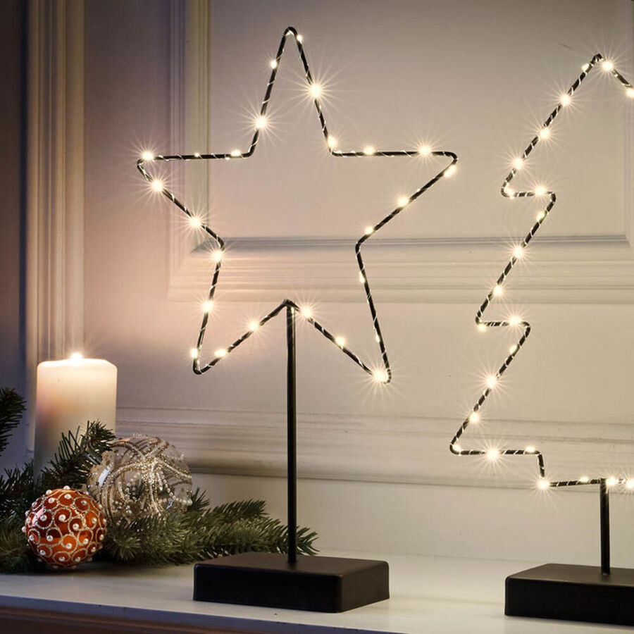 batteriebetriebener led leuchtstern mit fuss julia grote shop