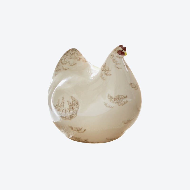 Berhmtes Design: Handgefertigte Keramik-Hennen aus sdfranzsischer Manufaktur, Keramik Huhn, Gartendeko