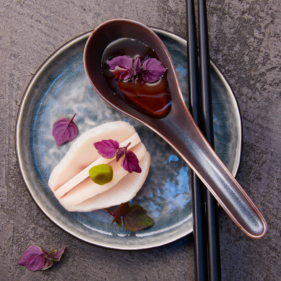 Blue Cobia Edelfisch  Sashimi amuse bouche
