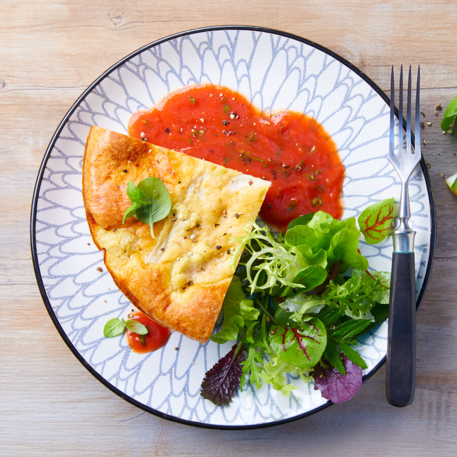 Blumenkohl-Frittata mit San Marzano Sauce