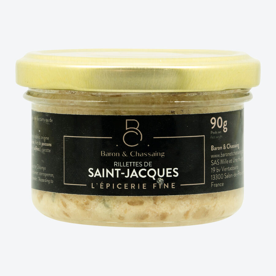 Bretonische Spezialitt: Jakobsmuschel-Rillette, Franzsische Feinkost, Bretonische Art
