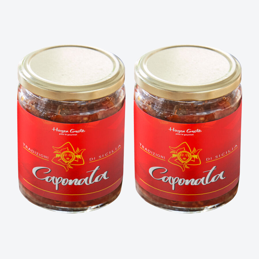 Caponata: Traditionelles Auberginengericht aus sonnengereiftem Gemse