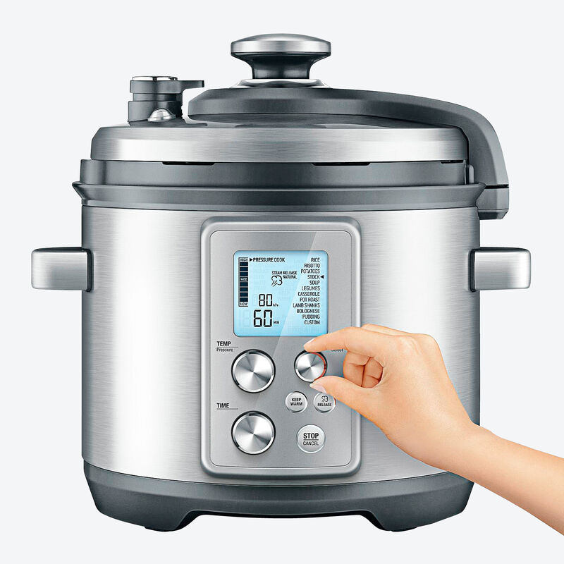 Dampfdruck-Kocher vereint Schnellkochtopf und Niedertemperatur-Garer