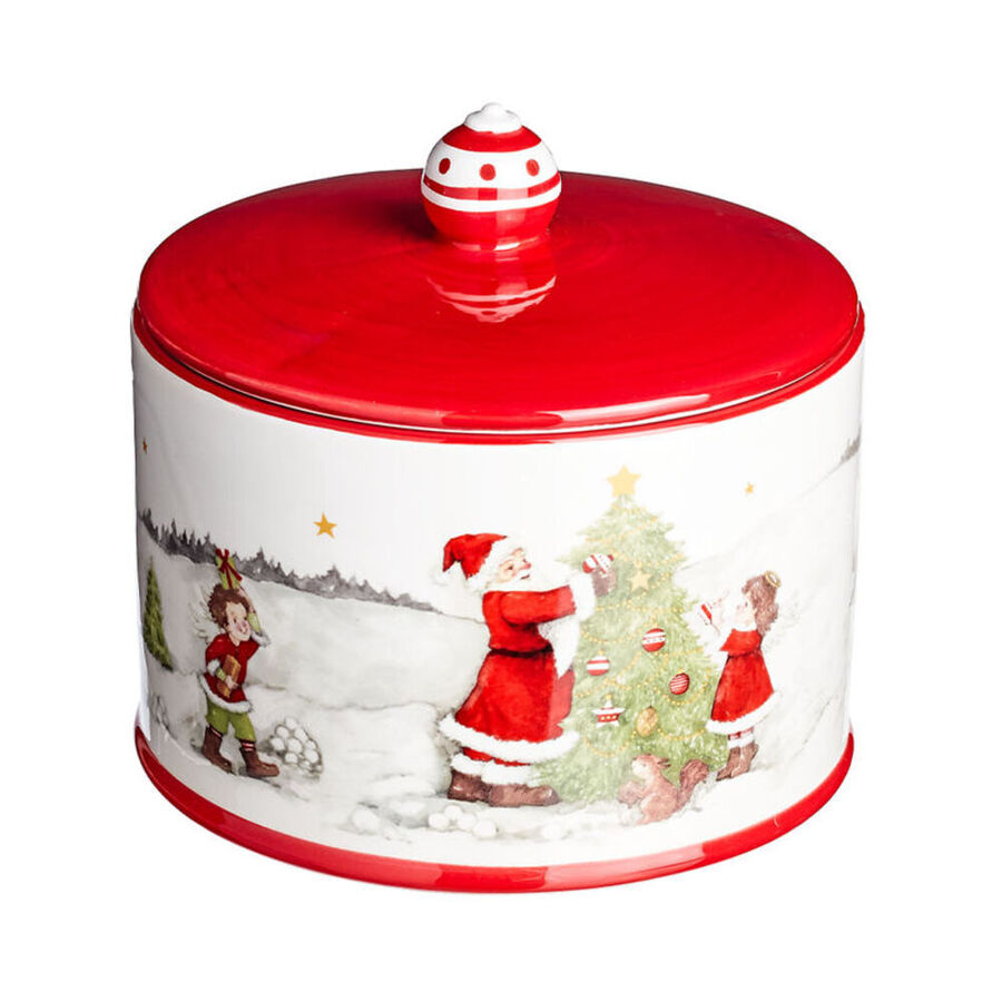 Dekorative große Gebäckdose für weihnachtliche Naschereien Julia