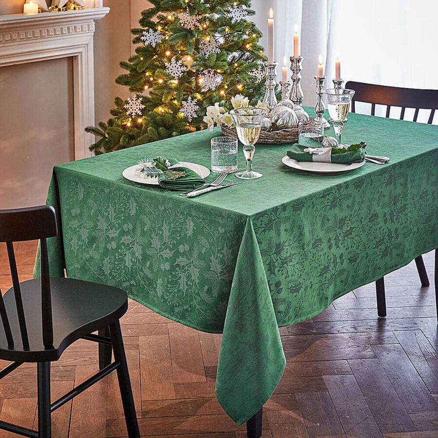 Weihnachtstischwäsche der Elisa Edle und 4 Servietten: Cachero Shop Winterwald-Impressionen - Hagen Künstlerin Grote