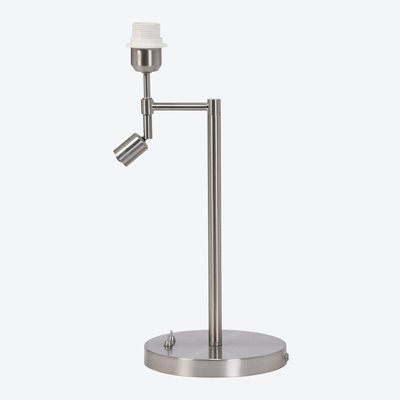 Eleganter Tischlampenfu mit LED-Leselampe zum Kombinieren, Tischleuchte, Nachttischlampe, Schirmlampe