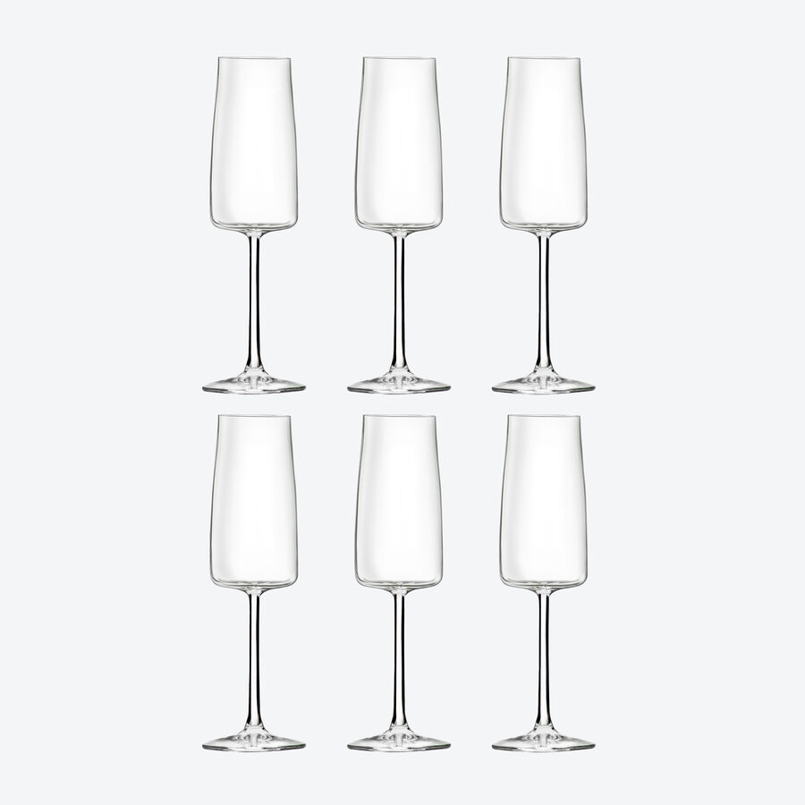 Erstklassige Kristall-Sektglser: Design in reinster Form