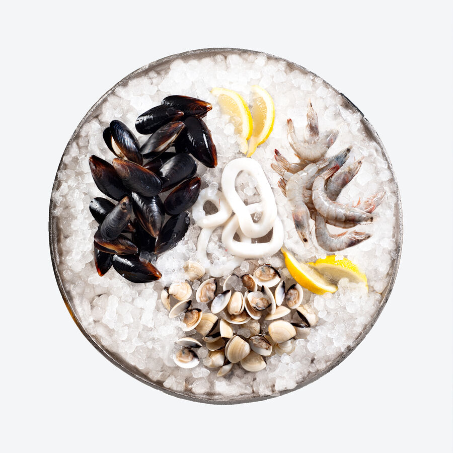 Fangfrische Meeresfrchte-Mischung fr Paella de Mariscos, Pasta, Risotto