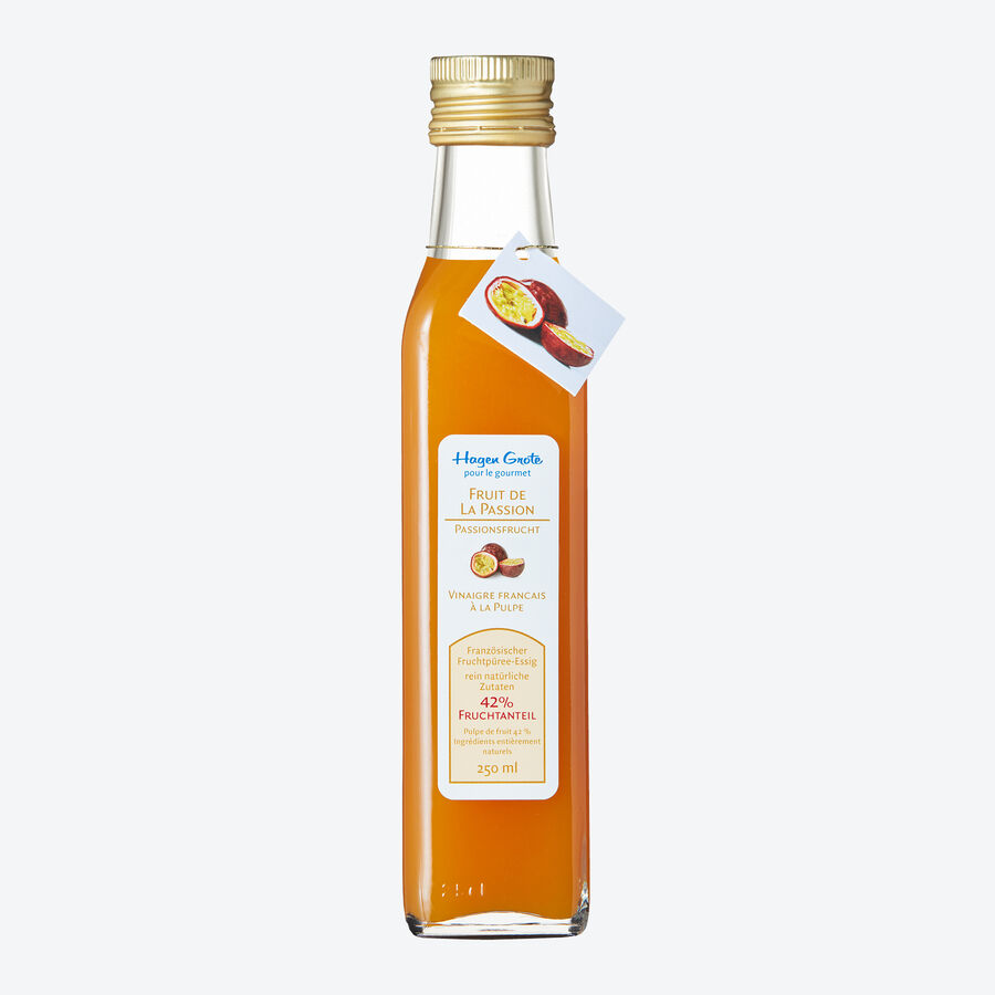 Franzsischer Fruchtpree-Essig Passionsfrucht