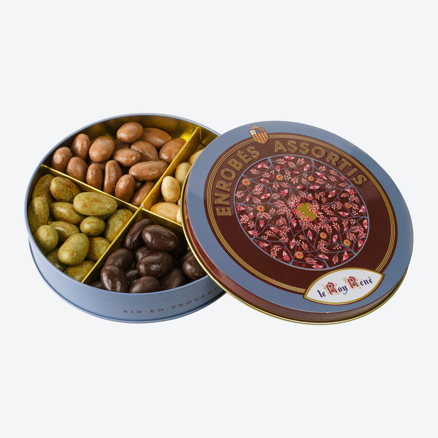 Gerstete provenzalische Mandeln in zarten Schokoladenhllen, Mandelkerne, Naturprodukt