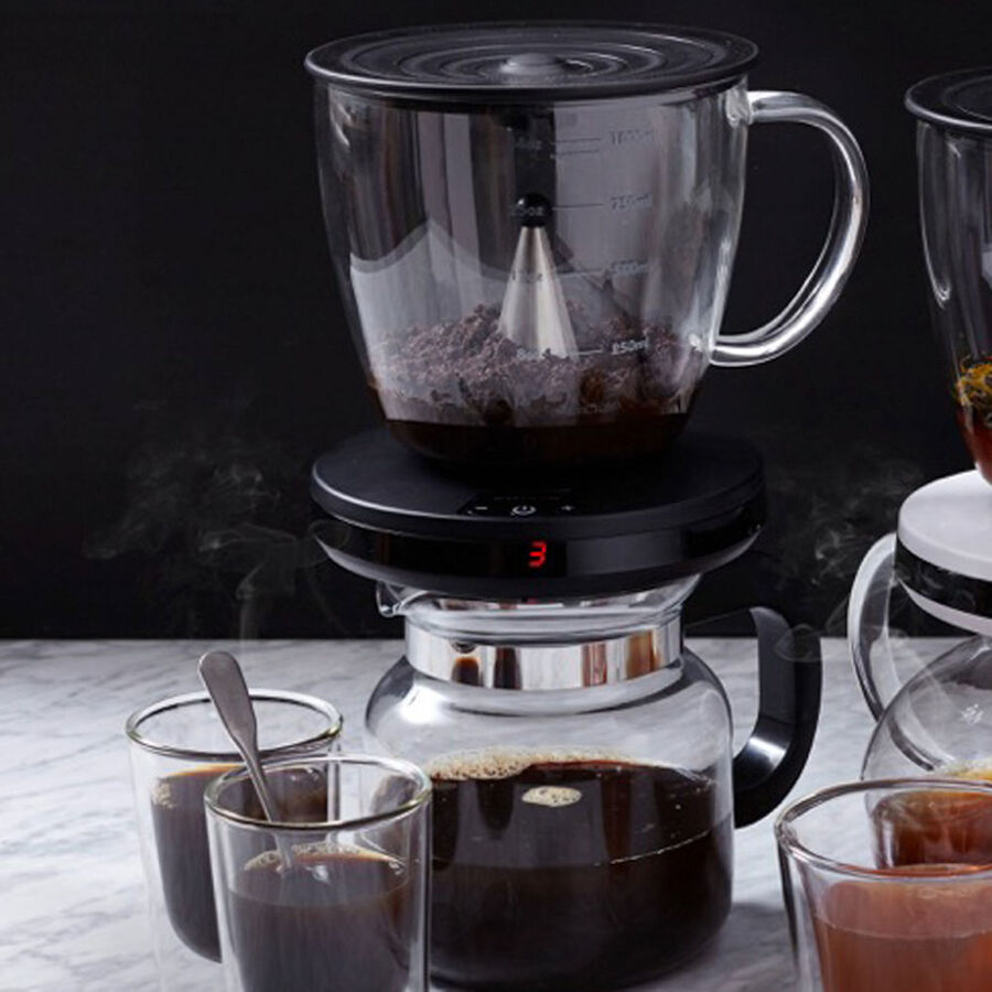 Kaffee-Bereiter sorgt automatisch fr optimale Brhzeiten