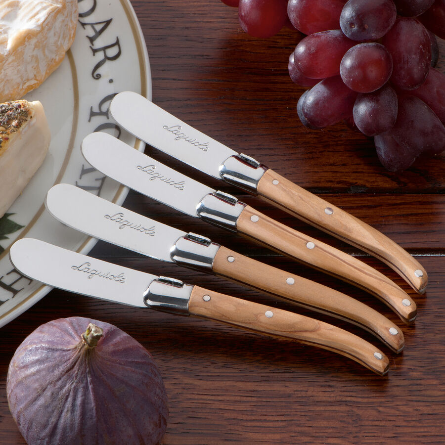 Laguiole Olivenholz-Weichkse- und Buttermesser