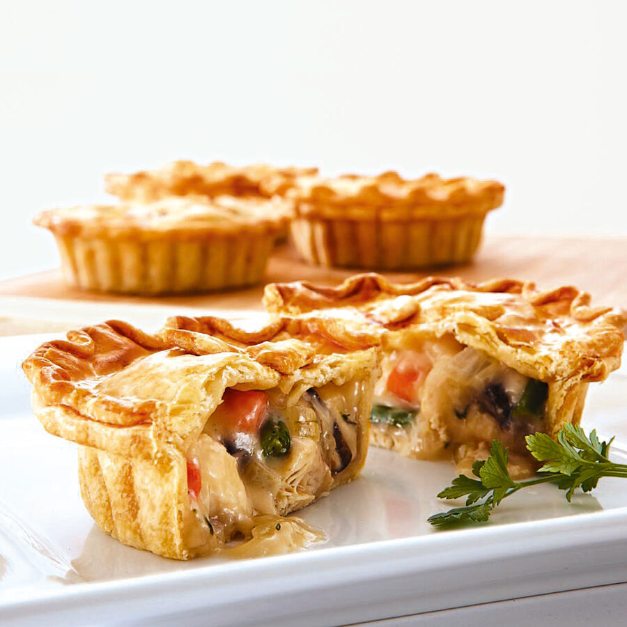 Mini-Pies mit Champignon-Hackfleisch Fllung