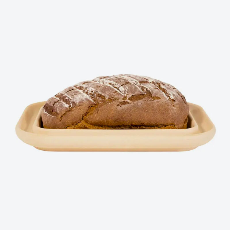 Patentierte Backplatte rechteckig: Knusprige Brote wie aus dem Holzbackofen