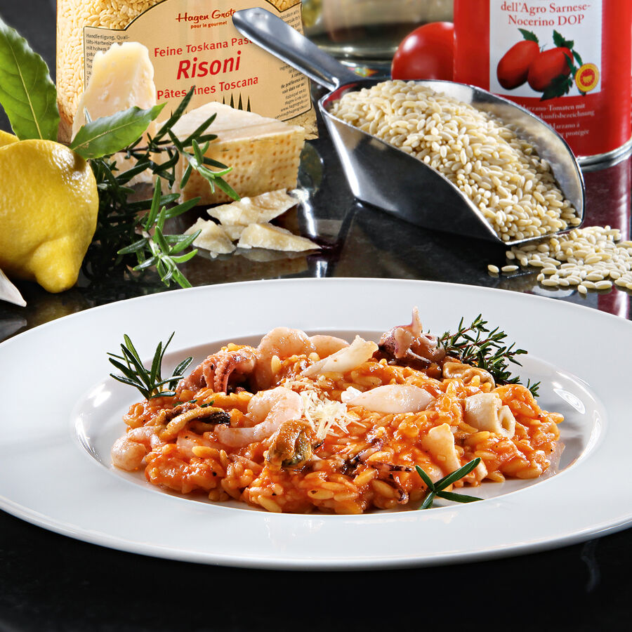 risoni risotto mit meeresfruchten rezept hagen grote shop