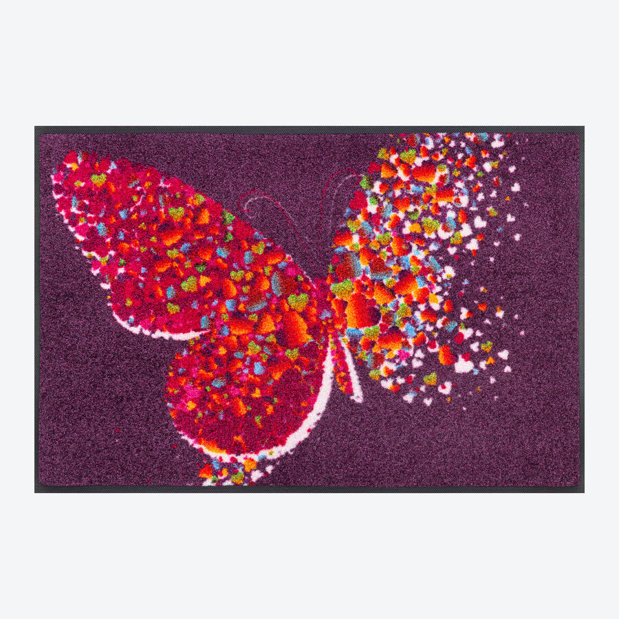 Schmetterling Motte Fußmatte - Rutschfeste Schmutzfangmatte 50x80cm