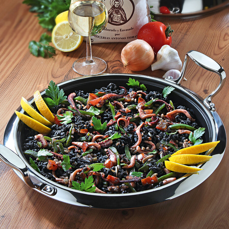 Schwarze Paella