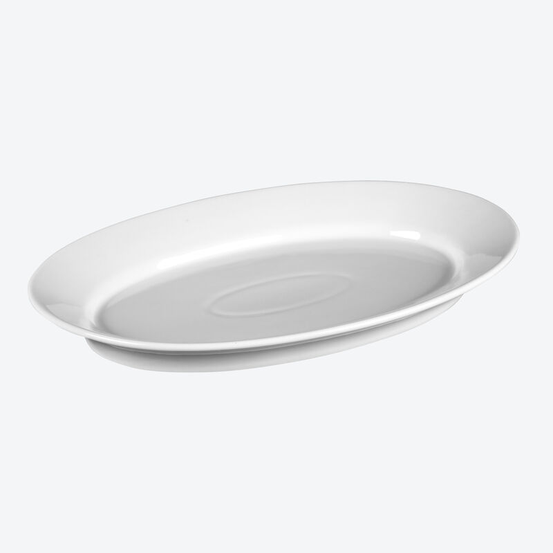Servierplatte aus Porzellan: Ideal für Spargel, Gemüse, Fisch, Fleisch
