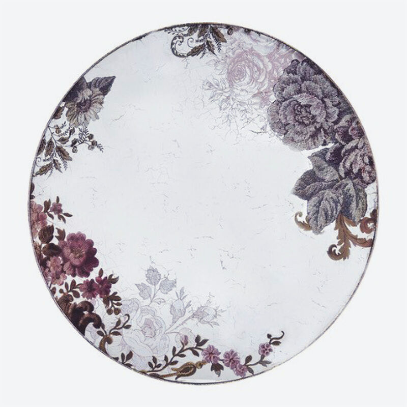 Spiegel mit romantischem Blumendekor