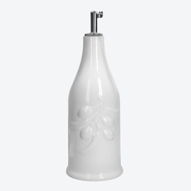 Stilvoll wrzen: Dekorative Porzellanflasche fr Olivenl