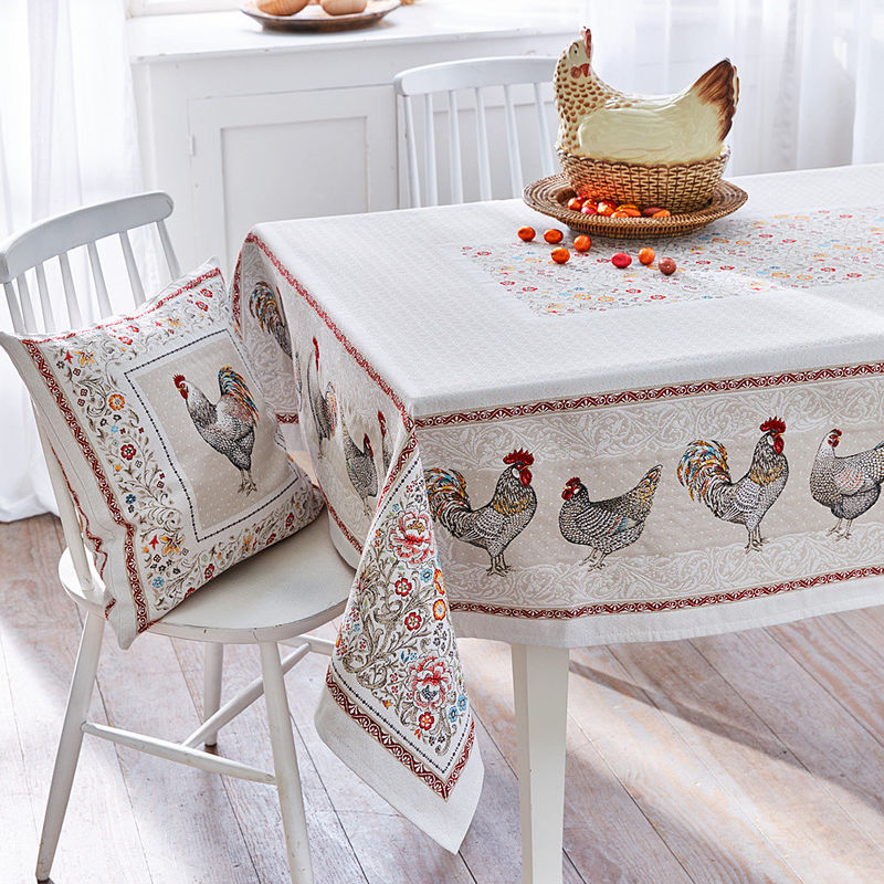 Tischdecken: Hochwertige Jacquard-Tischwäsche zelebriert den französischen Landhausstil